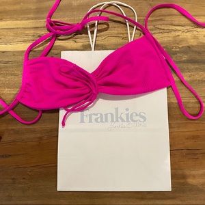 NWOT Frankies bikini 👙 ruby top
